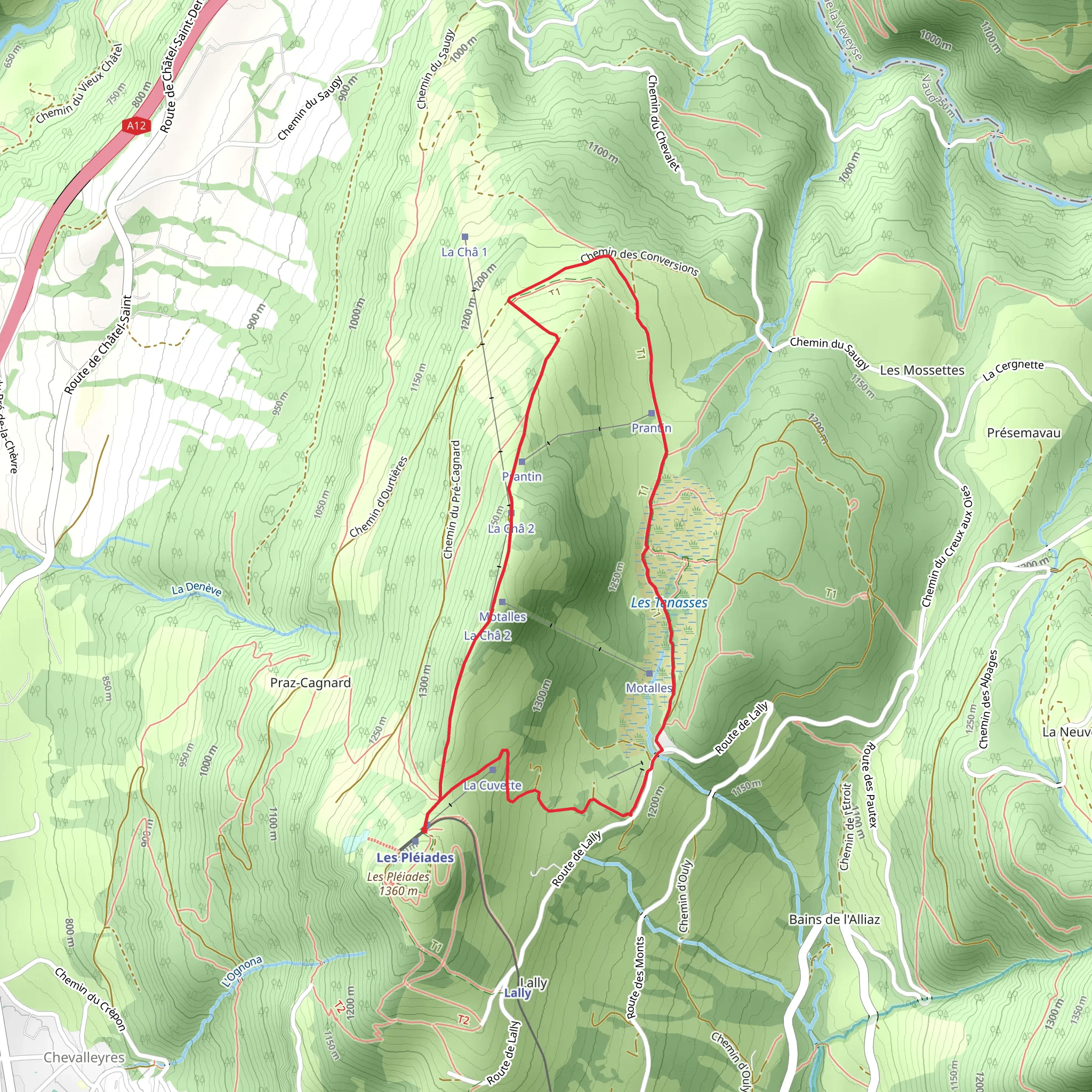 Claude Nicollier Space Trail mobile static map