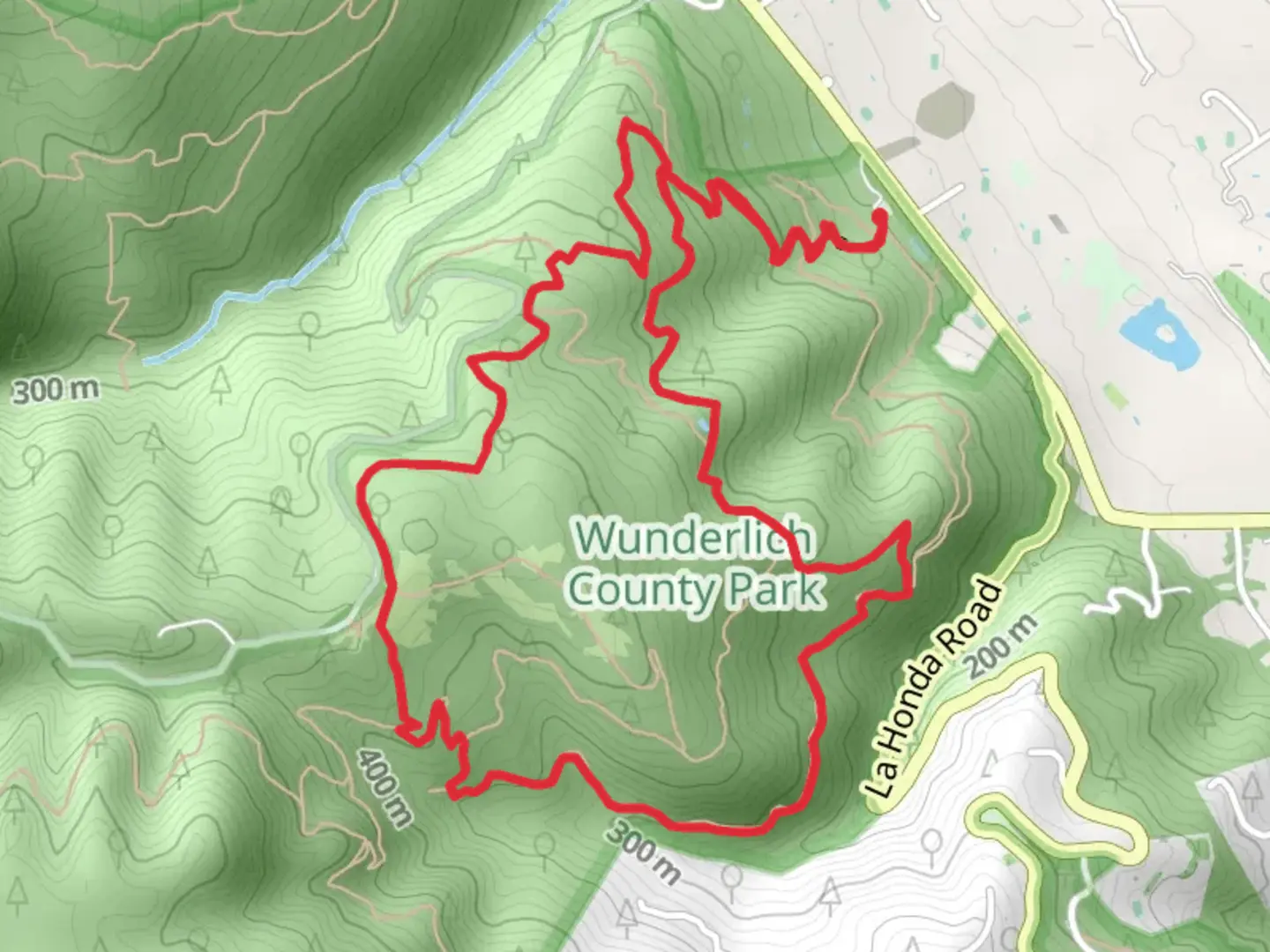 An image depicting the trail Bear Gulch - Alambique - Meadow Loop Trail and its surrounding area.