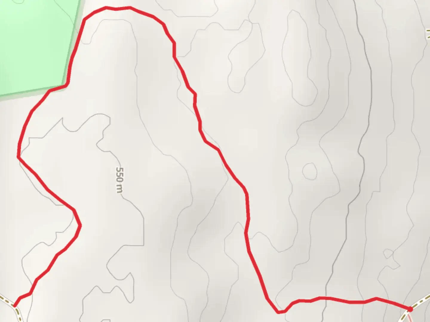 An image depicting the trail North by Northwest - Blue and its surrounding area.