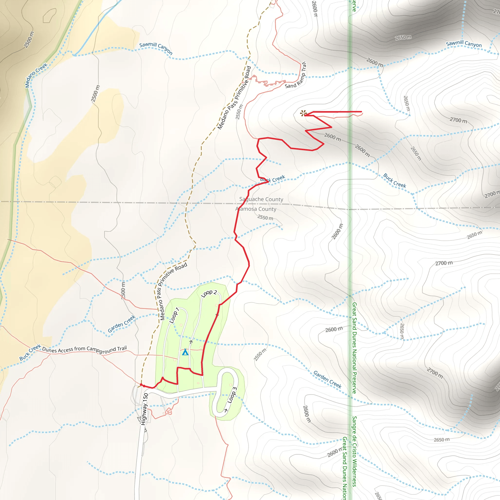 Overlook Trail mobile static map