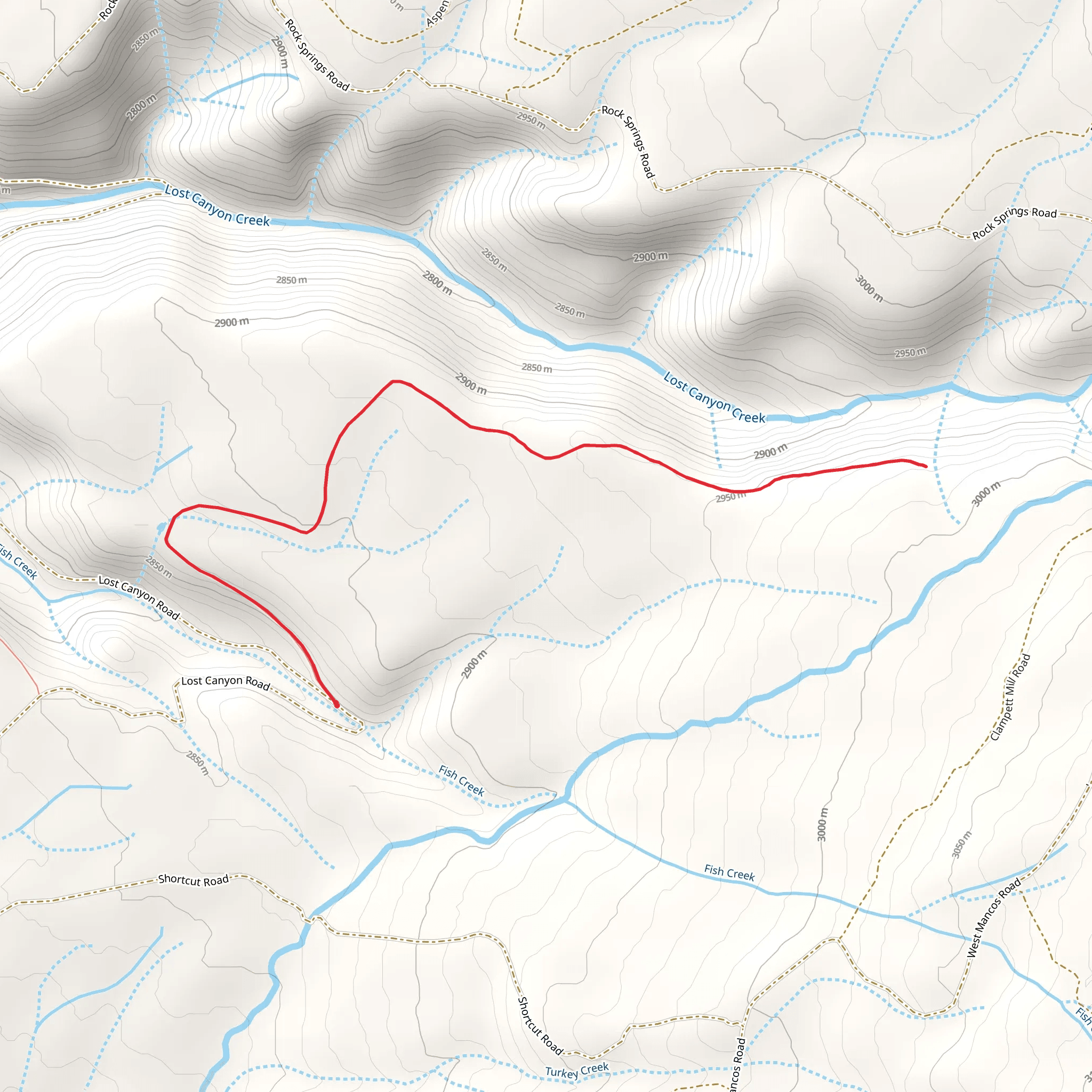 Clampett Mill Trail mobile static map