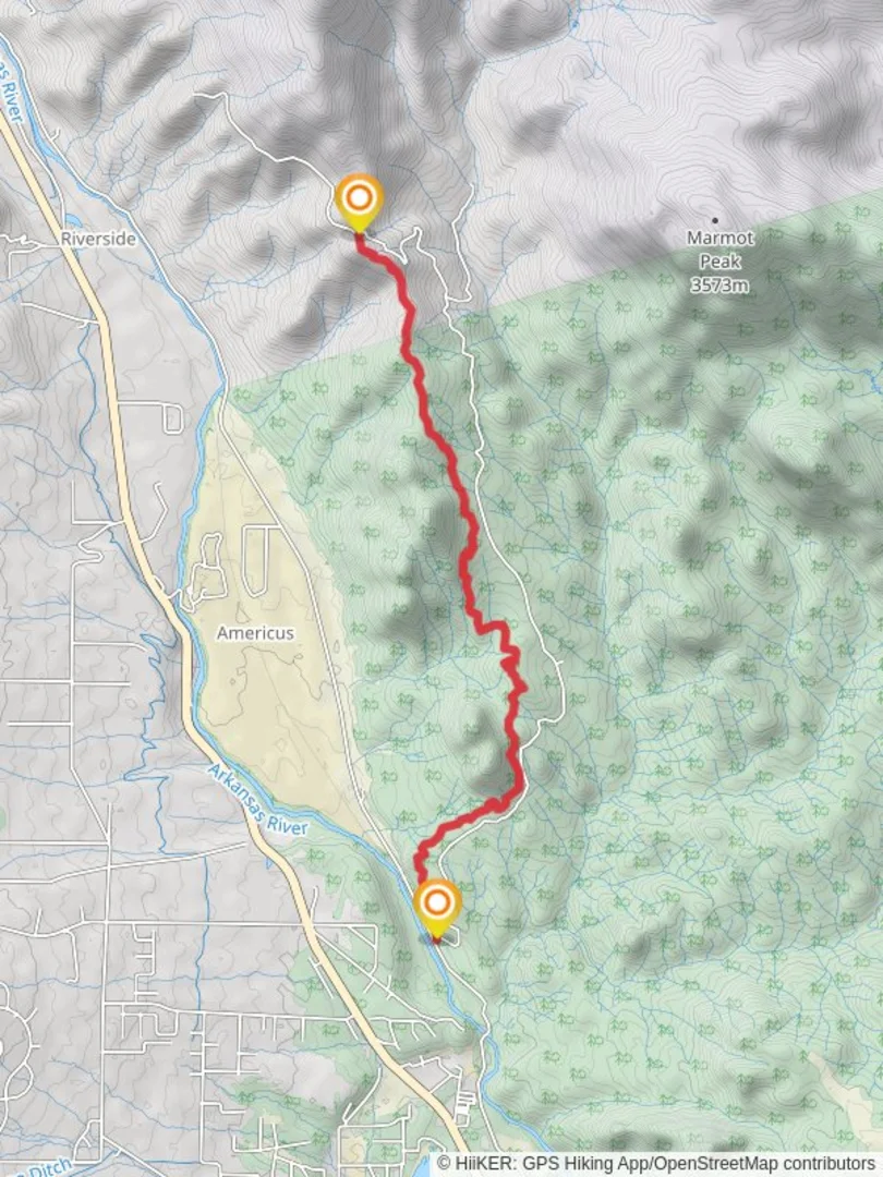 An image depicting the trail Vitamin B and its surrounding area.