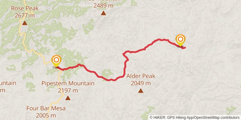 AD Bar Trail stage 2 Map