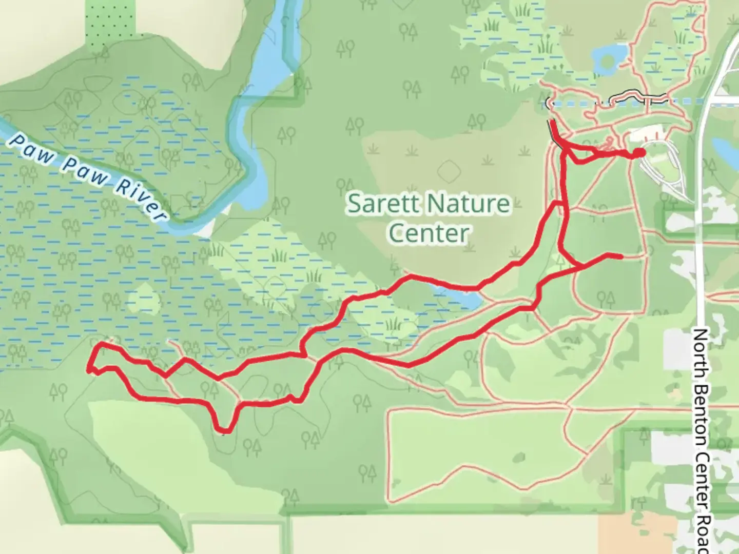 An image depicting the trail Upland- Lowland Trail and Ridge Loop Trail and its surrounding area.