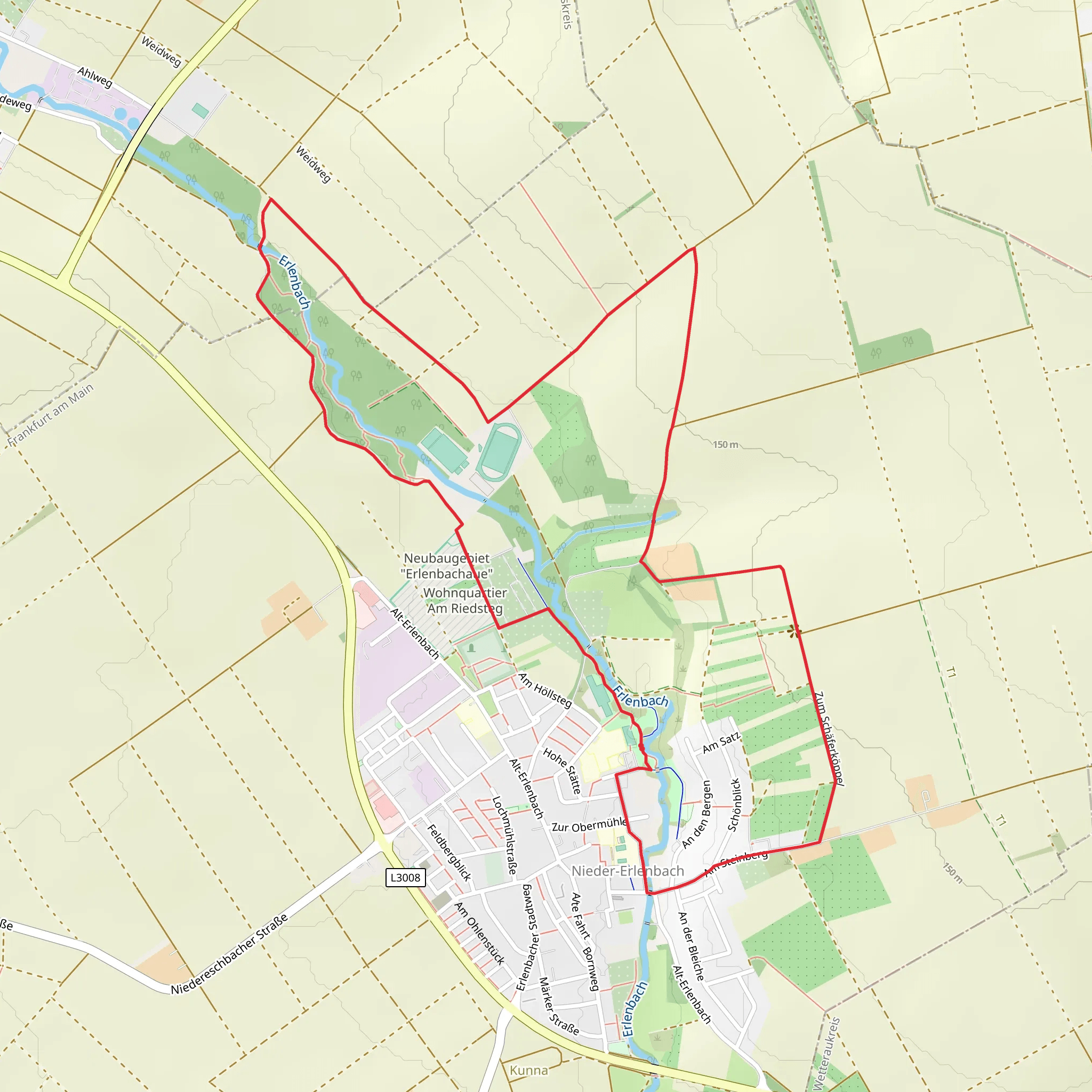 Nieder-Erlenbach Loop mobile static map