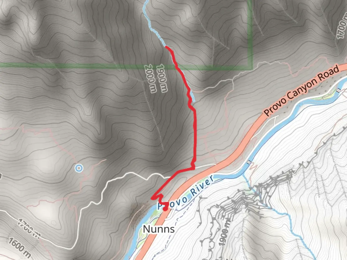 An image depicting the trail Lost Creek Falls Trail and its surrounding area.