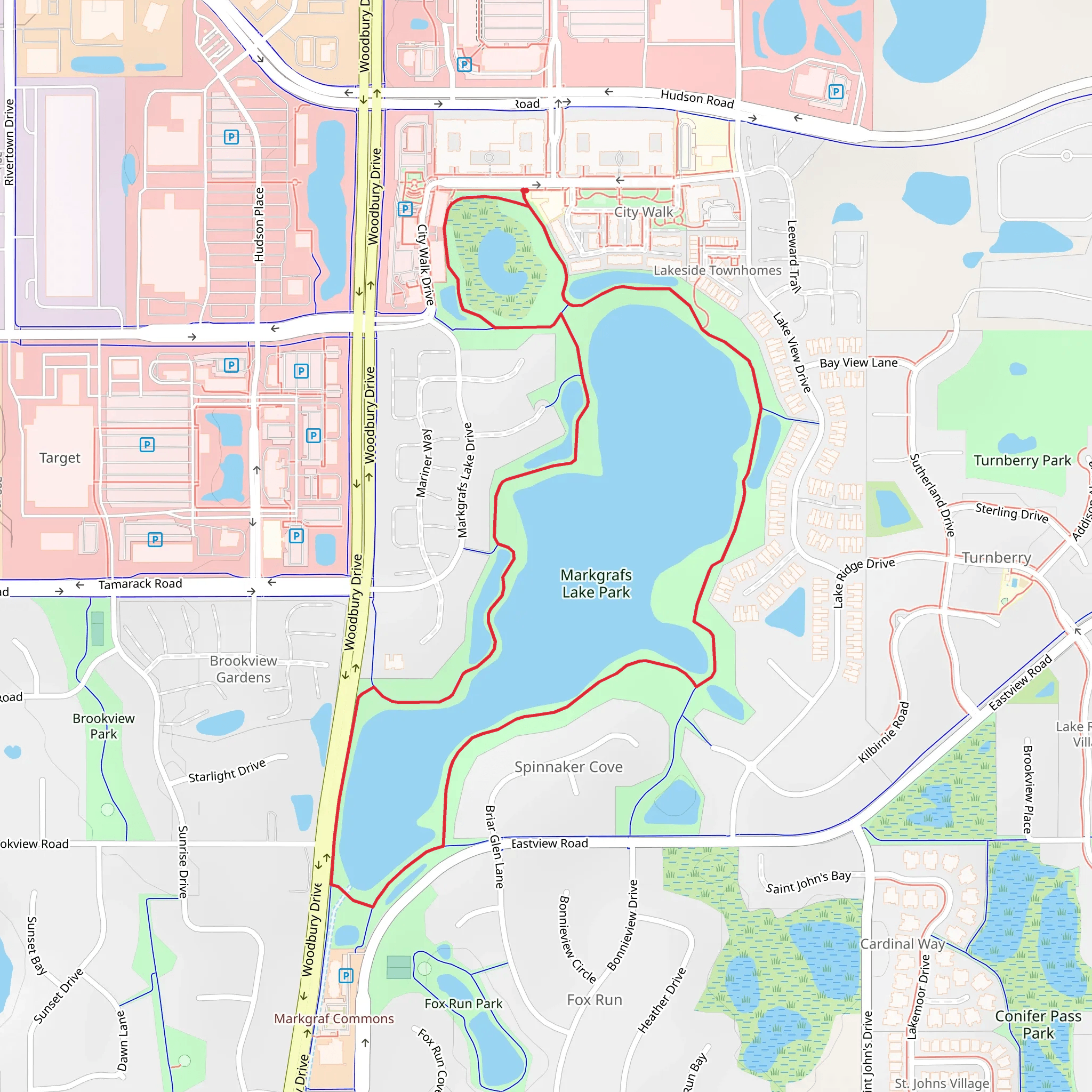 Markgrafs Lake Loop mobile static map