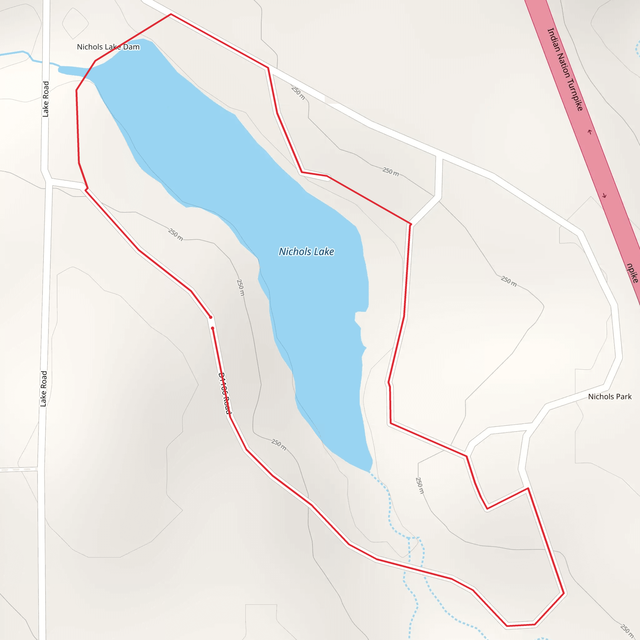 Nichols Lake Loop mobile static map