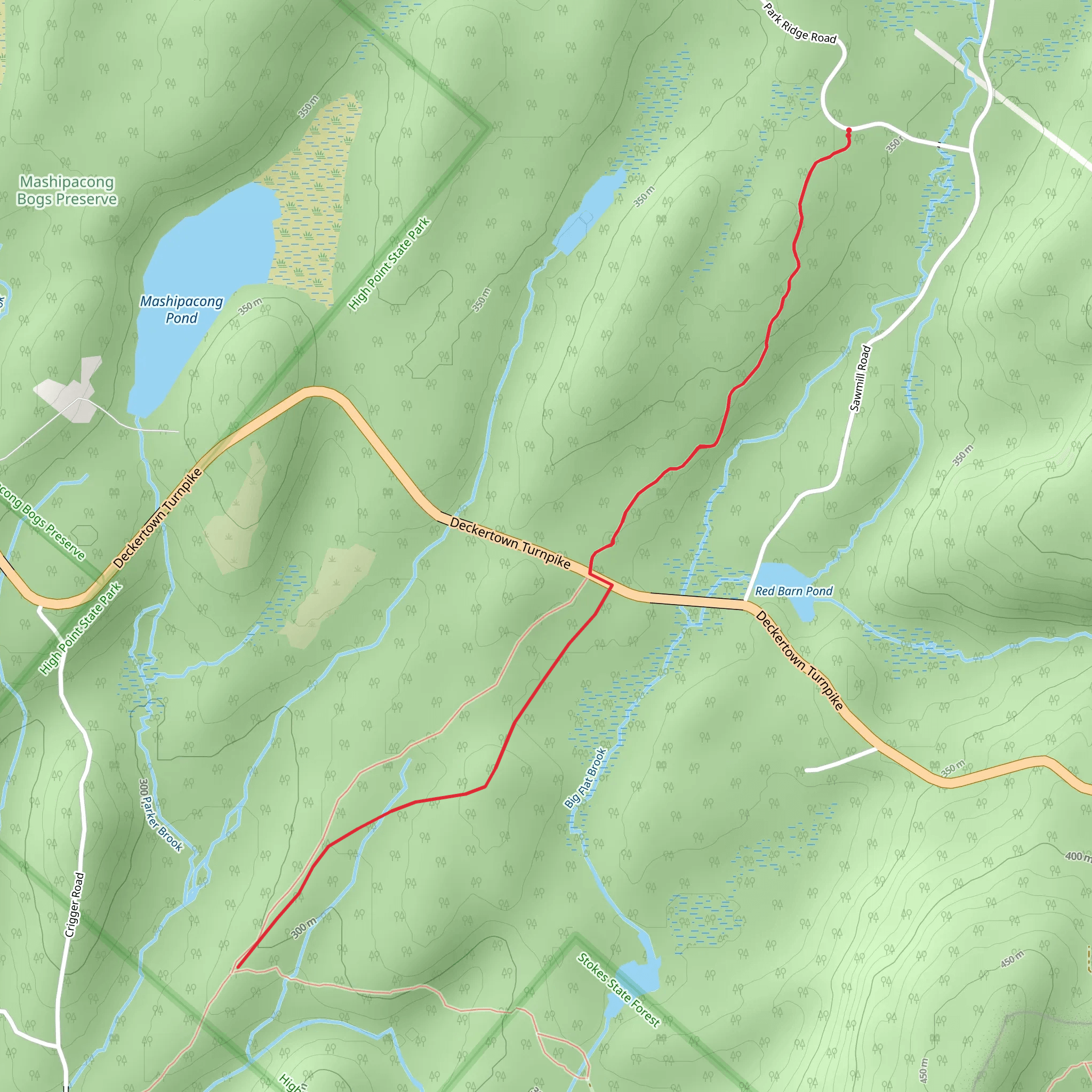 Parker Trail mobile static map