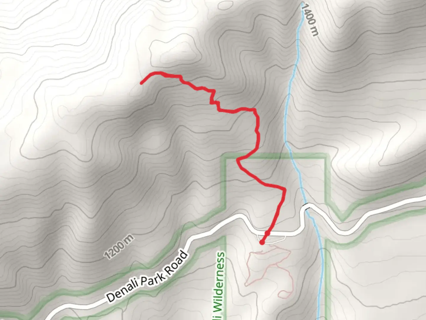 An image depicting the trail Eielson Alpine Trail and its surrounding area.