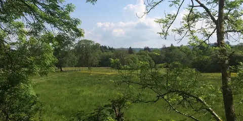 An image depicting the trail Mabioin Way monument - Llangammarch and its surrounding area.