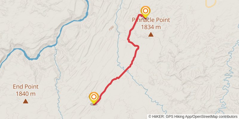 American Discovery Trail North Route stage 281 Map