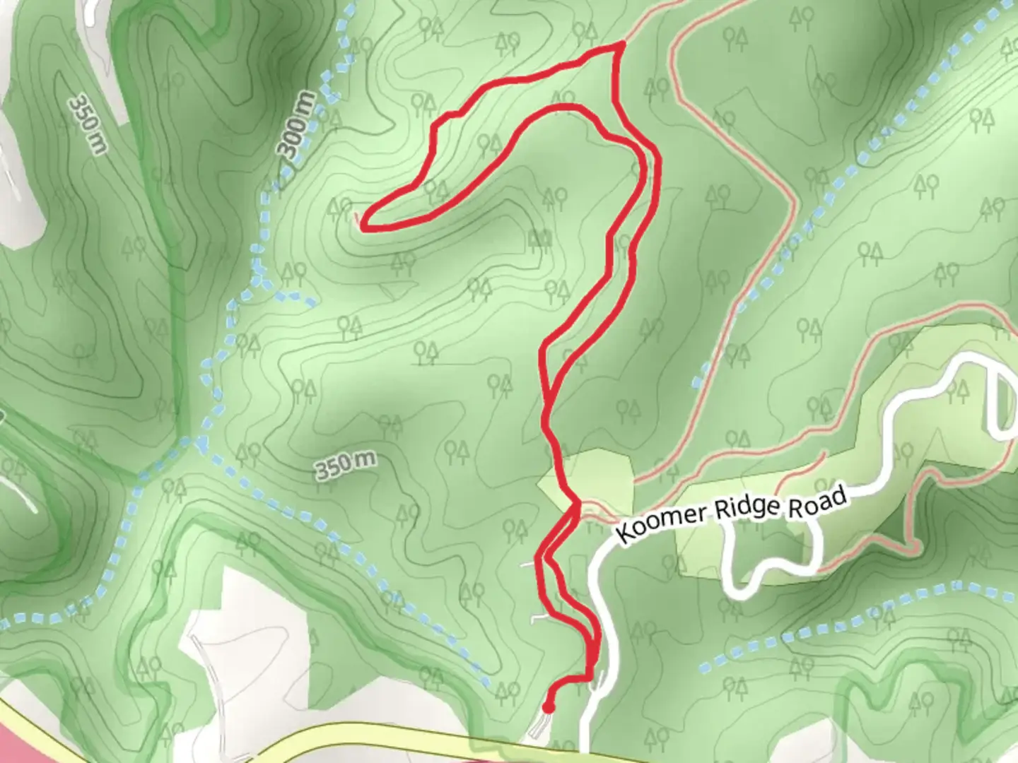 An image depicting the trail Hidden Arch Loop Trail and its surrounding area.