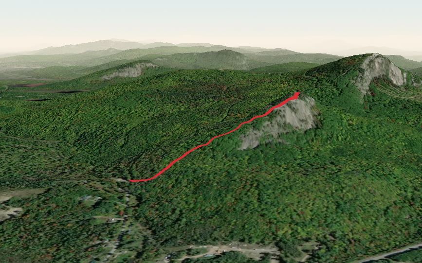 Little Peaked Mountain from Chick Hill Road