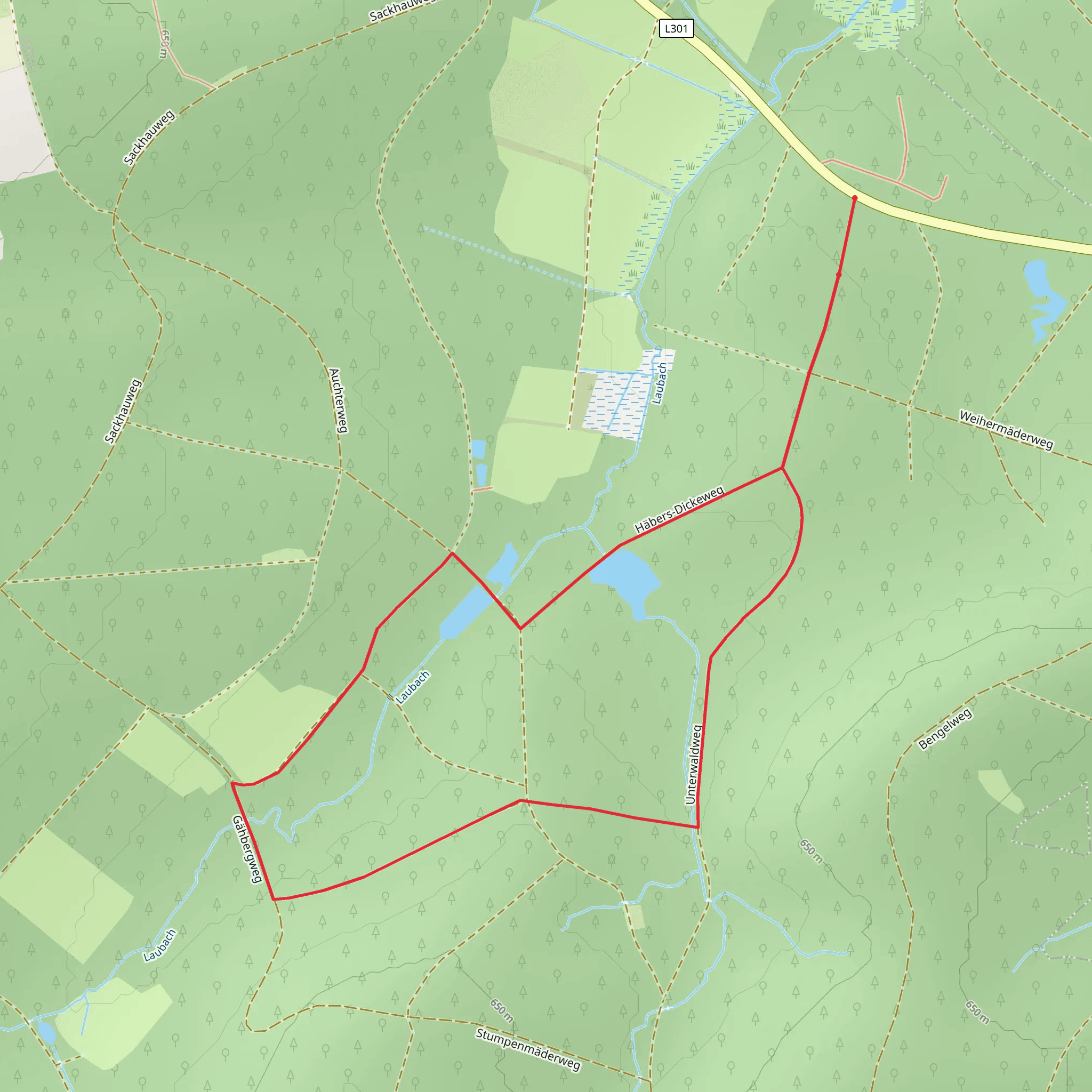 Laubach Loop mobile static map