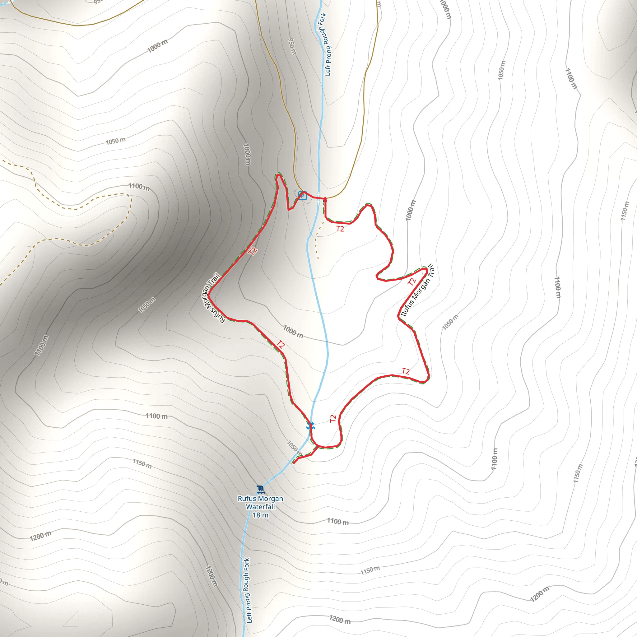 Rufus Morgan Trail mobile static map