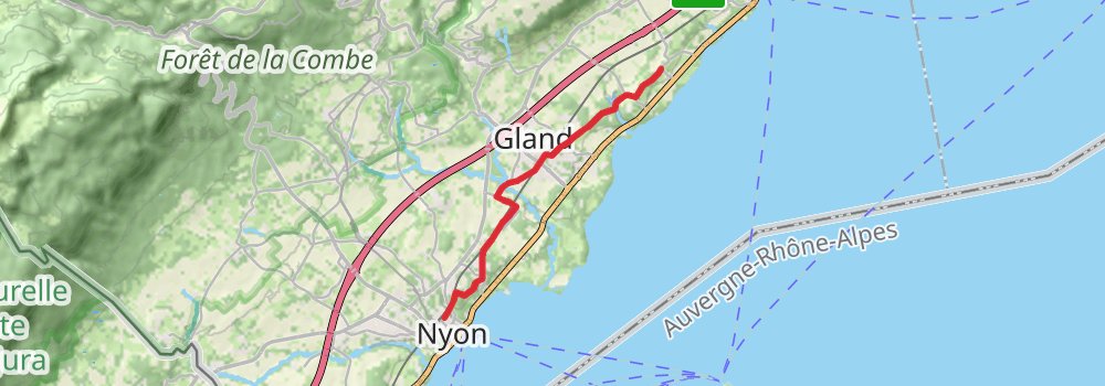 Camino Basel-Geneva via Bern stage 14 Map