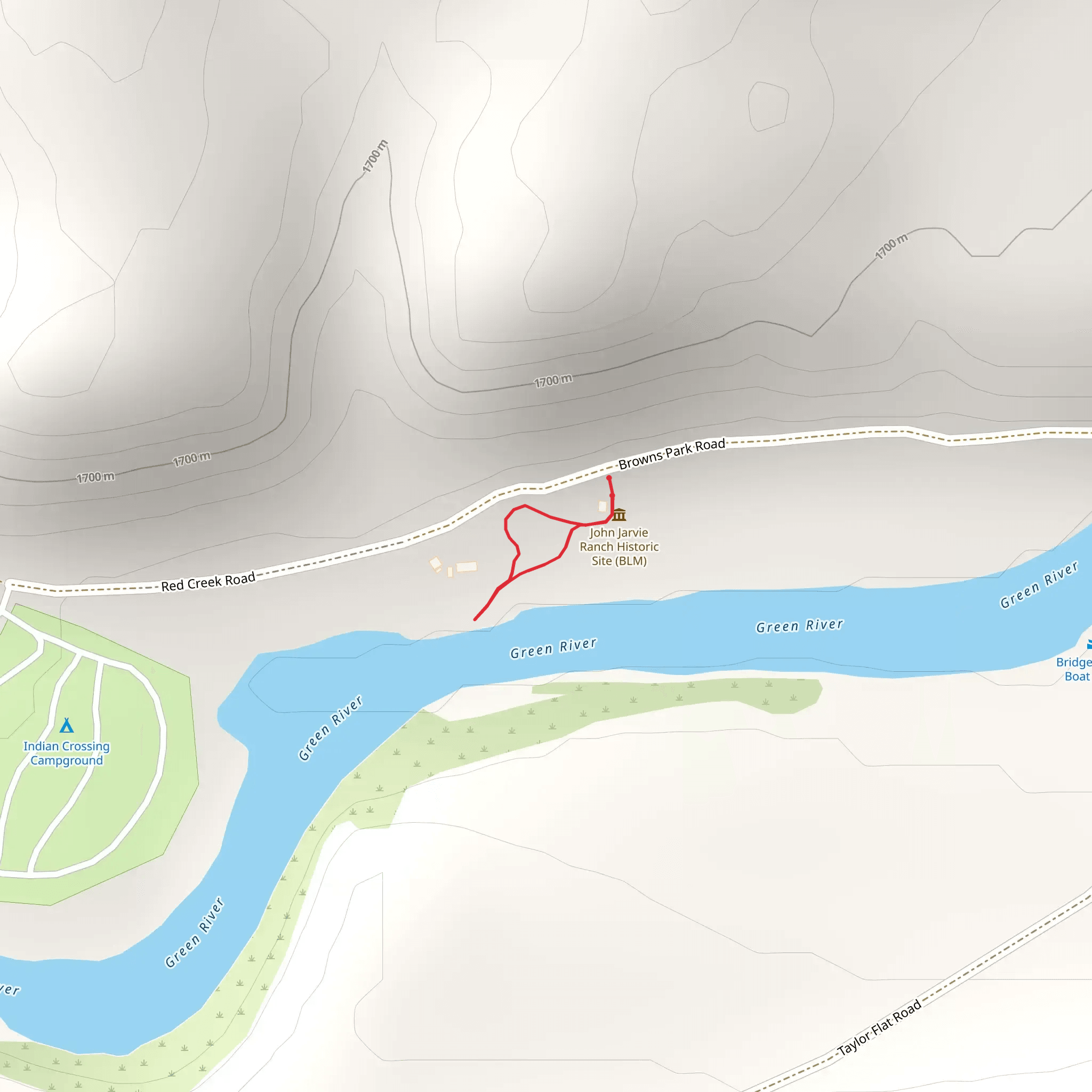 John Jarvie Historic Ranch Loop mobile static map