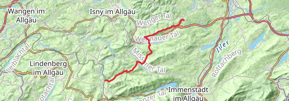 Münchner Jakobsweg stage 12 Map