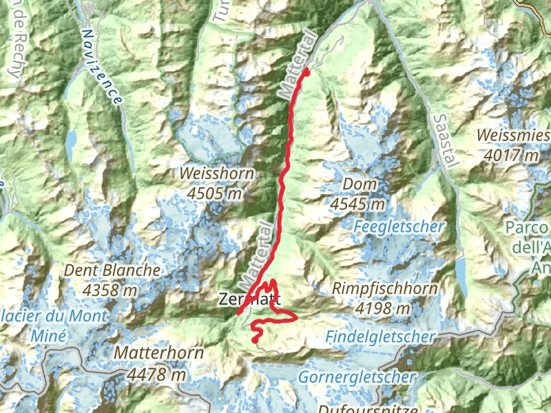 Gornergrat Zermatt Marathon mobile static map