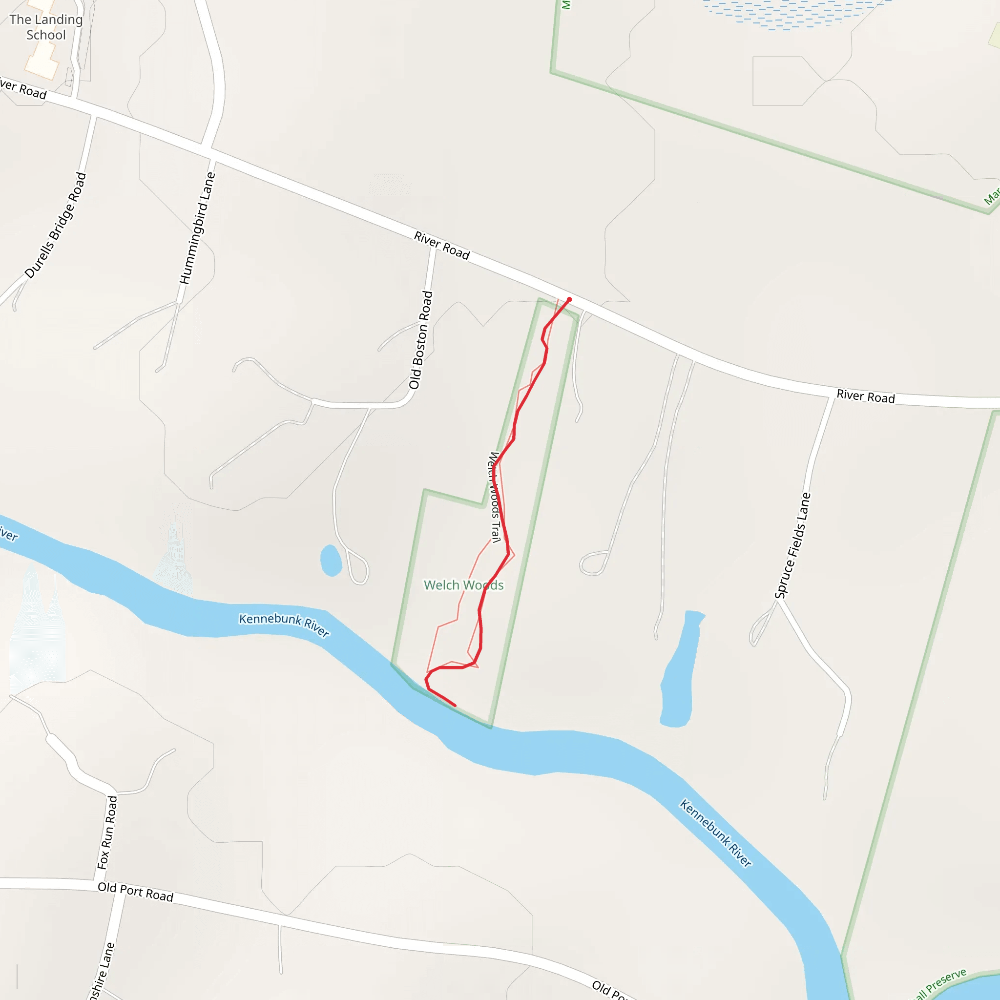 Kennebunk River from River Road mobile static map