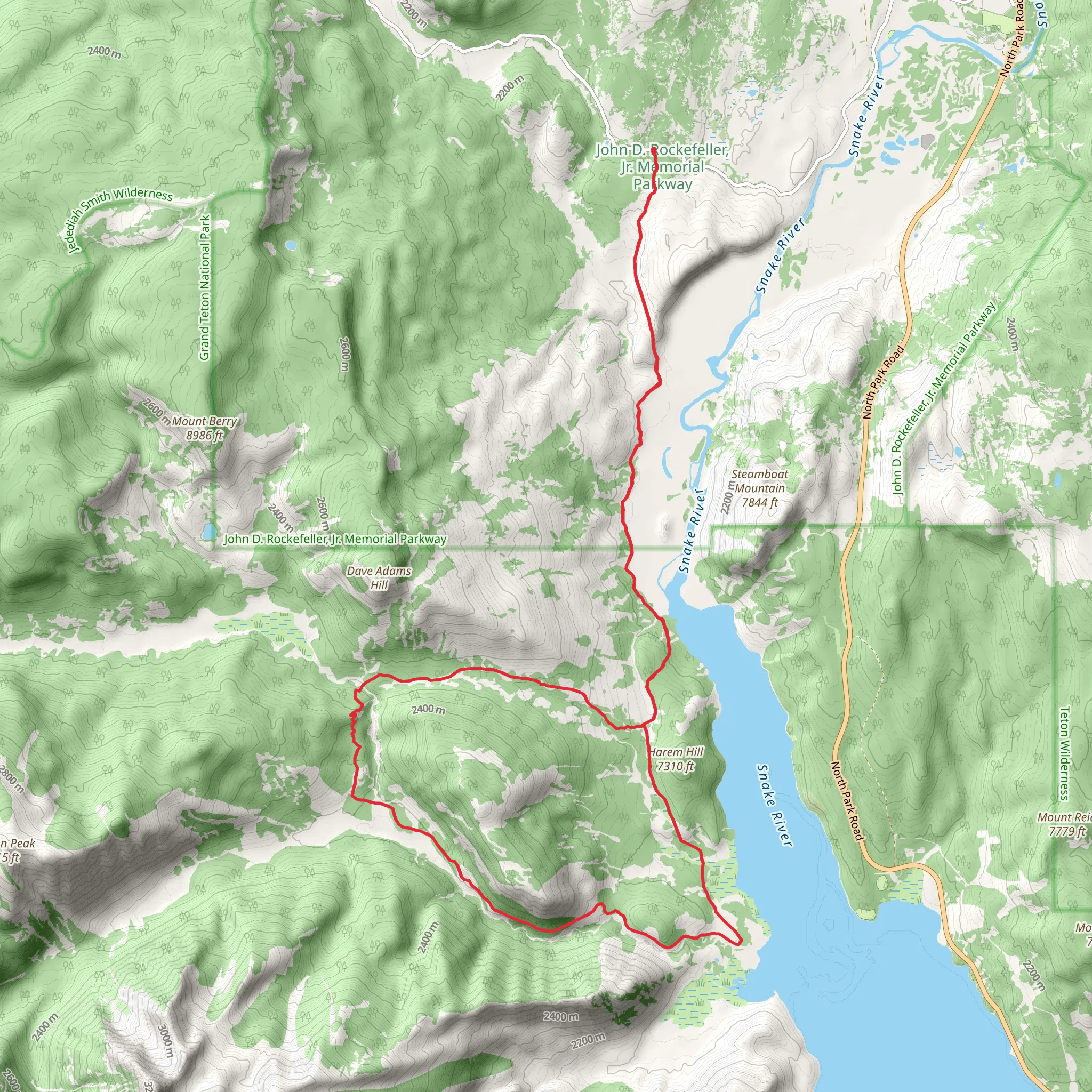 Owl Creek Trail and Berry Creek Trail mobile static map