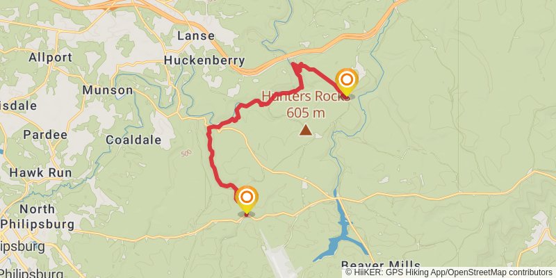 Allegheny Front Trail stage 3 Map