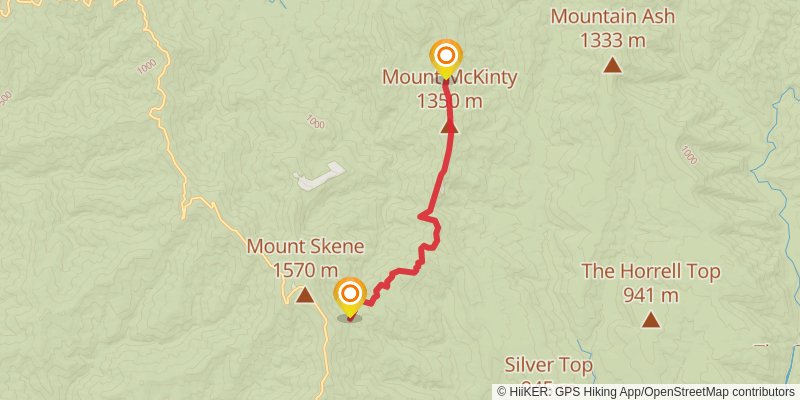 Australian Alps Walking Track stage 8 Map