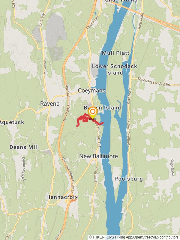 Hannacroix Creek and Falls mobile static map