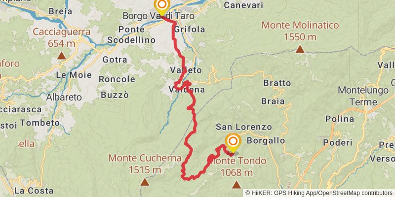 Via degli Abati stage 6 Map