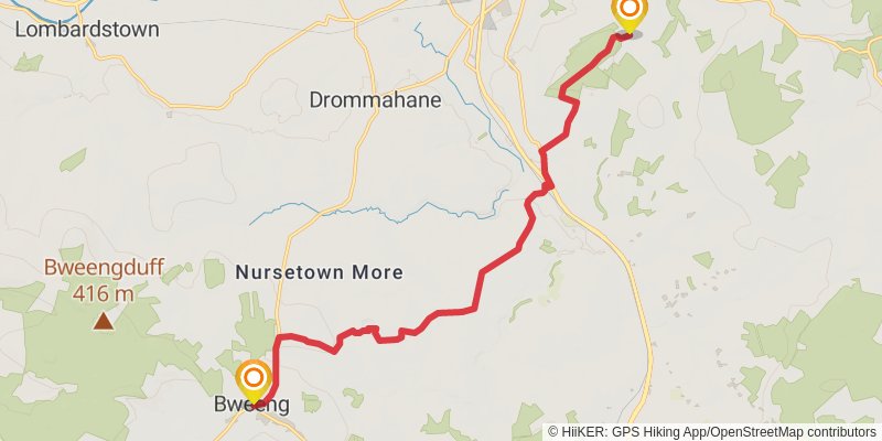 Avondhu Way stage 5 Map