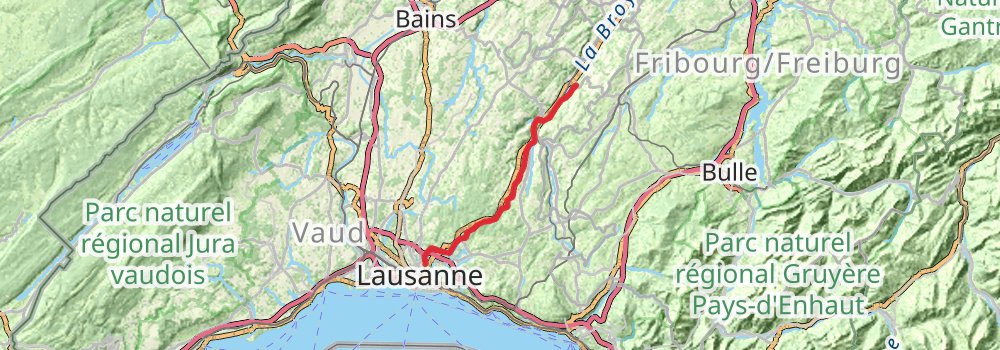 Camino Konstanz-Geneva stage 19 Map
