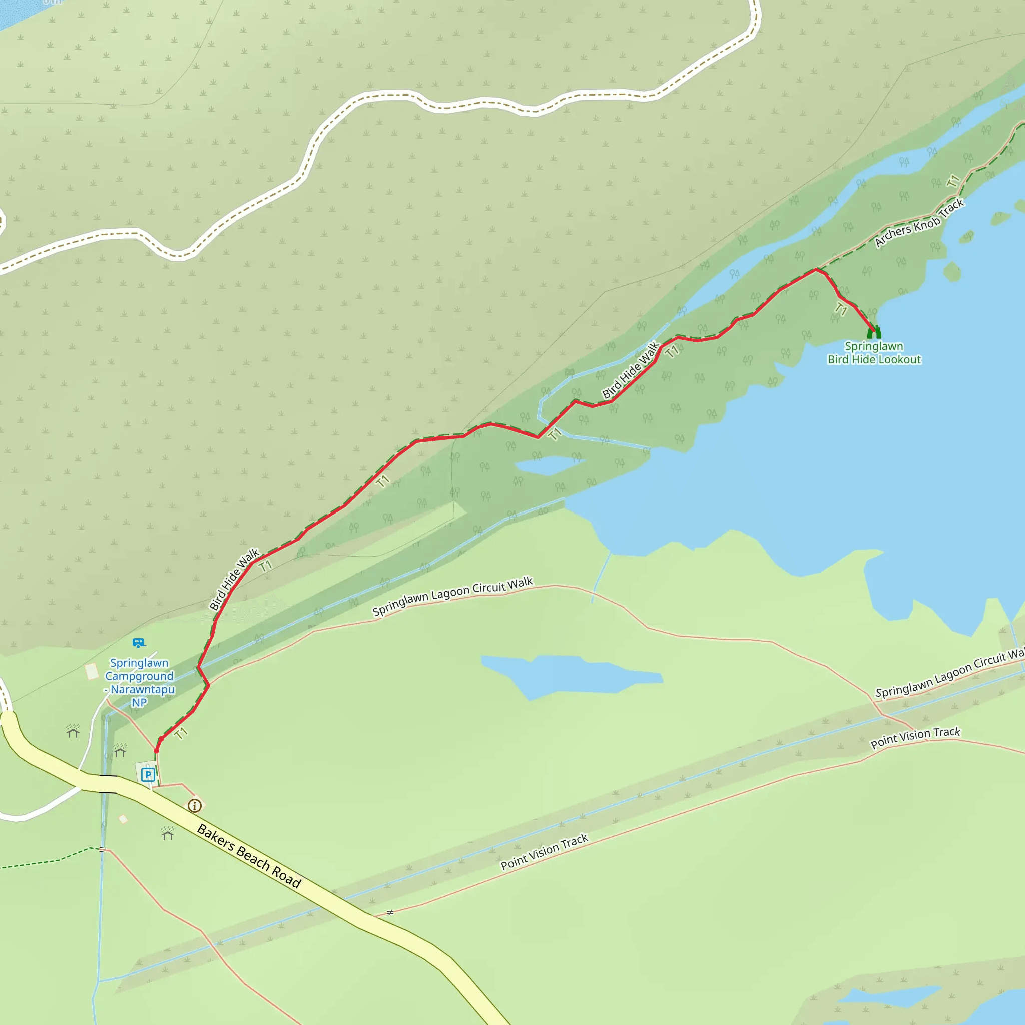 Bird Hide Walk mobile static map