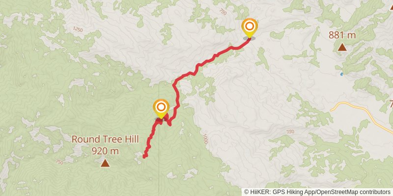 Arroyo Seco Trail stage 2 Map