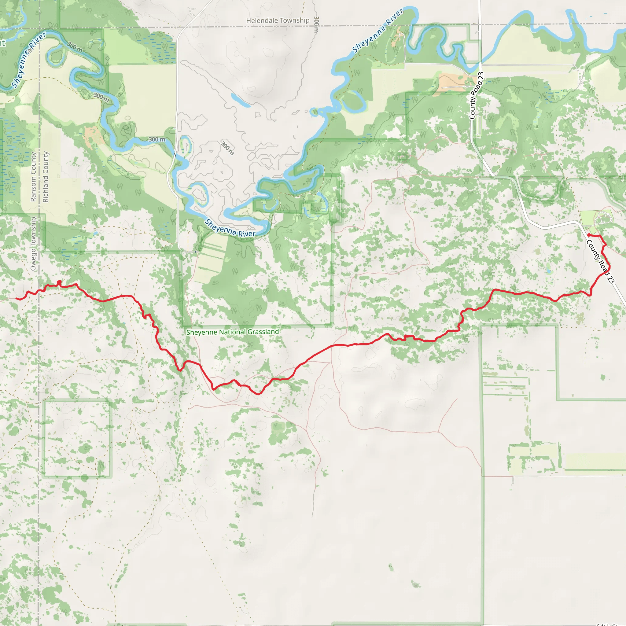 North Country National Scenic Trail mobile static map