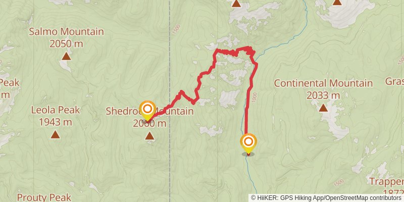 Ultra Pedestrian North Loop stage 243 Map