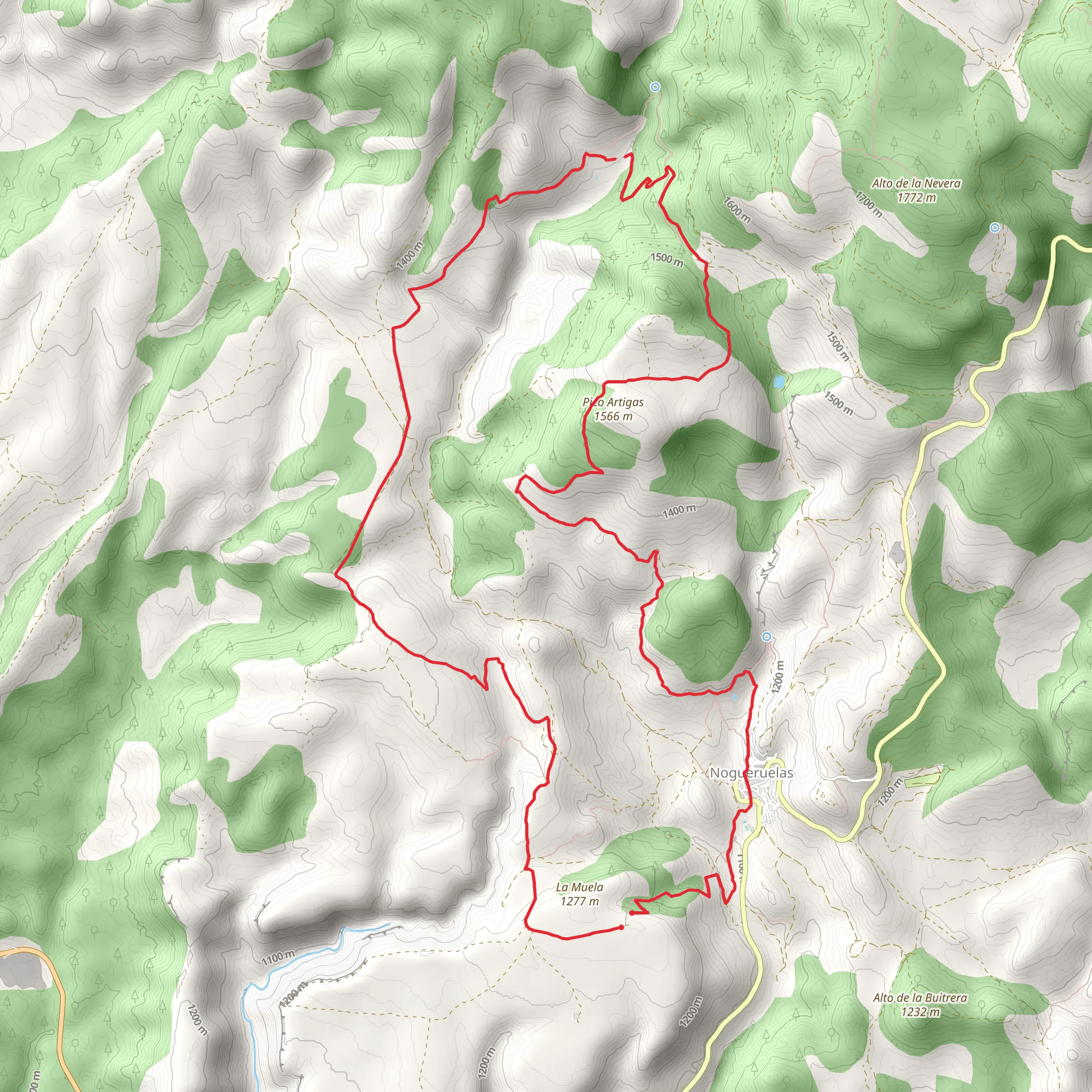 Nogueruelas PR TE 24 mobile static map