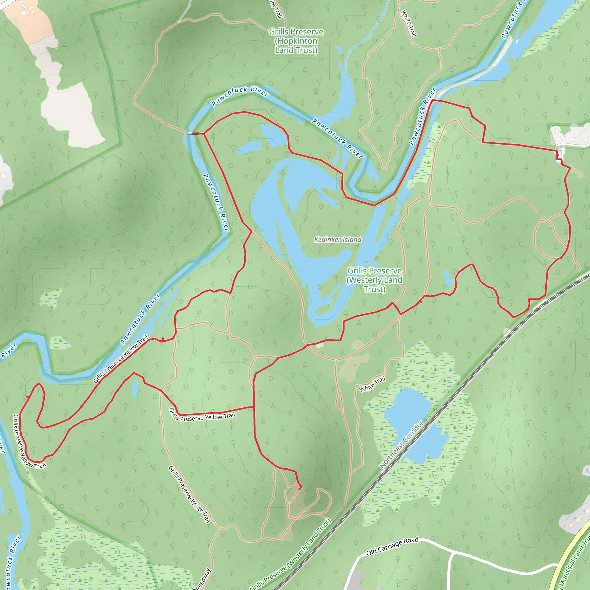 Kedinker Island Loop mobile static map