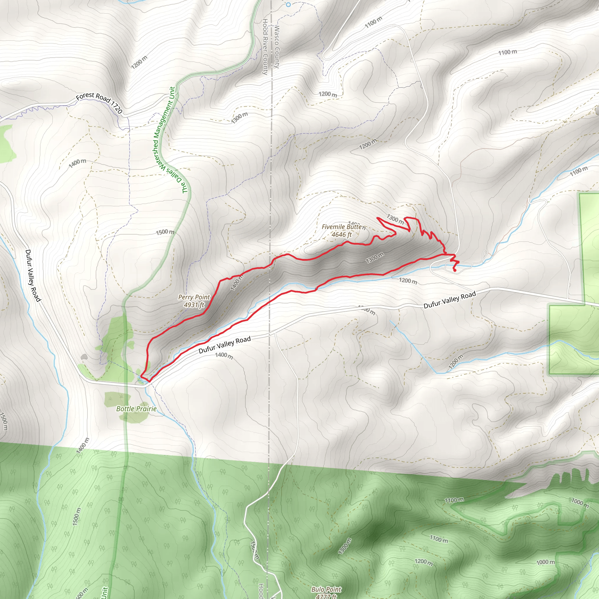 Eightmile Creek Loop mobile static map