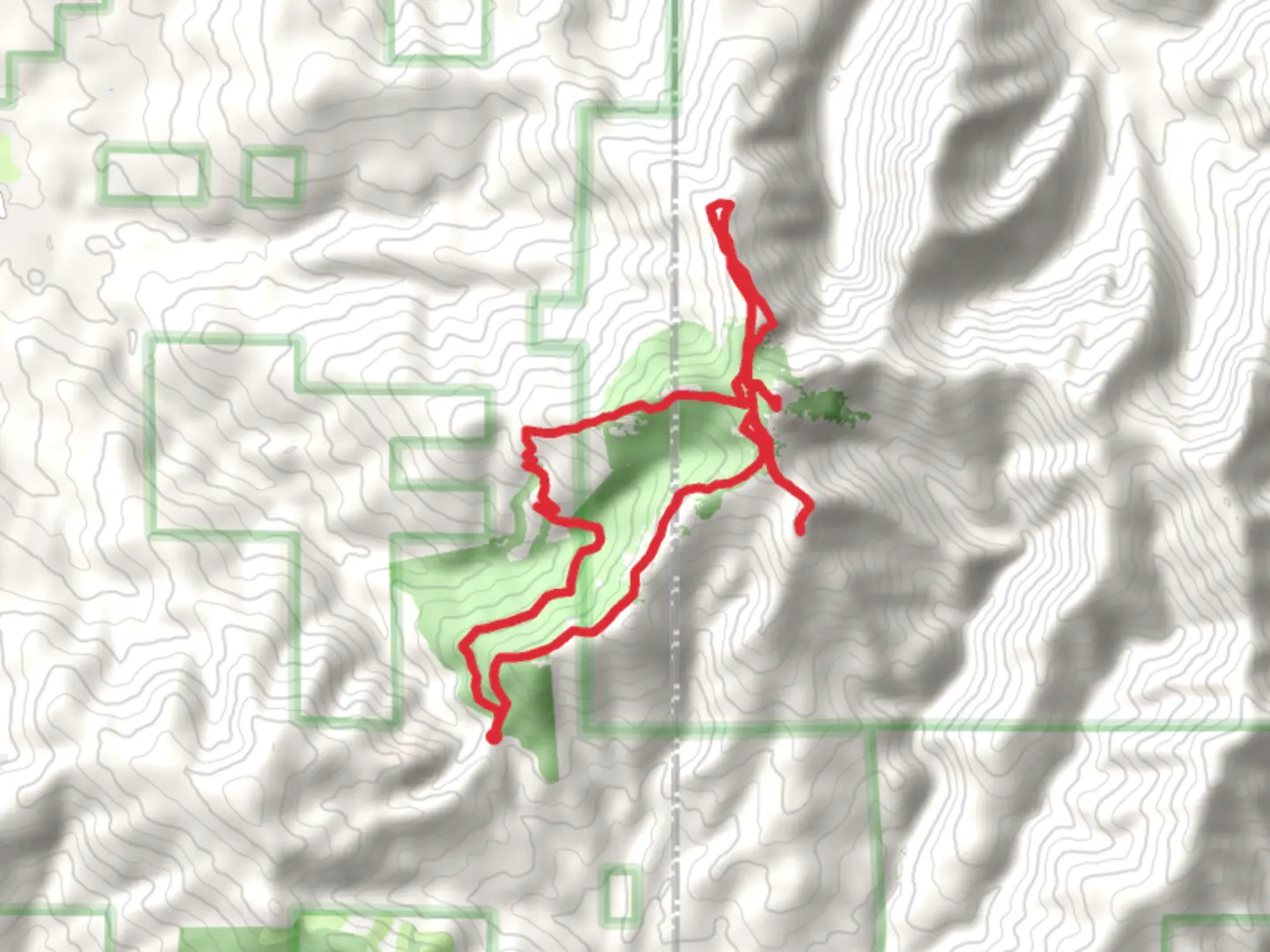 An image depicting the trail Indian Pits, Silver Star Mountain, Ed's and Tarbell Loop Trail and its surrounding area.
