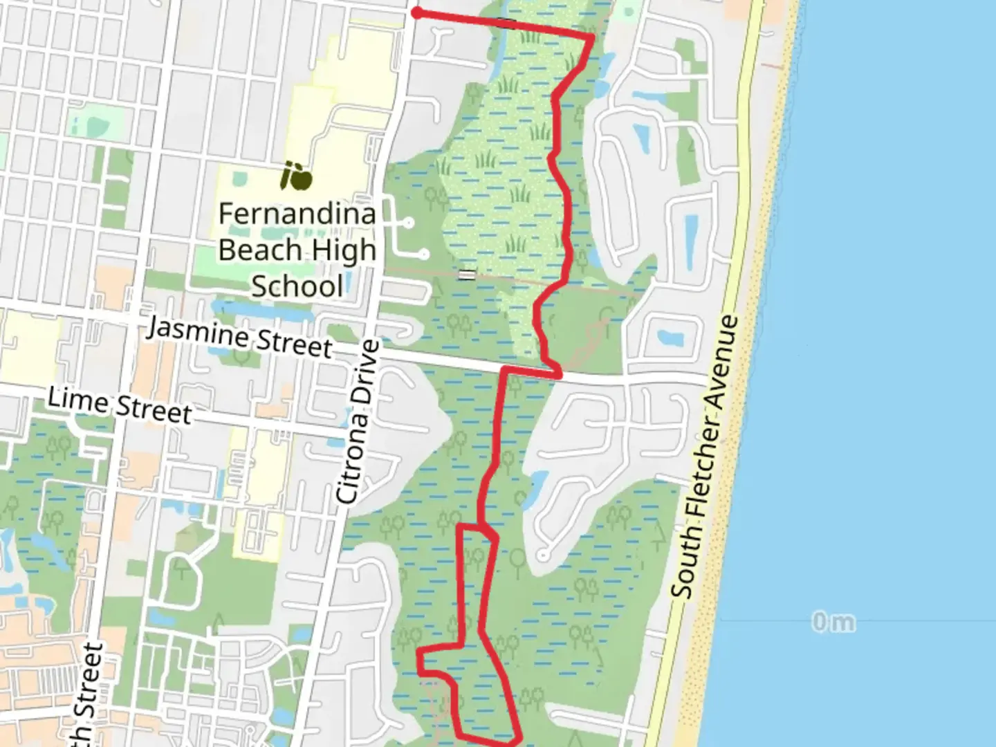An image depicting the trail Citrona Road Walk and its surrounding area.