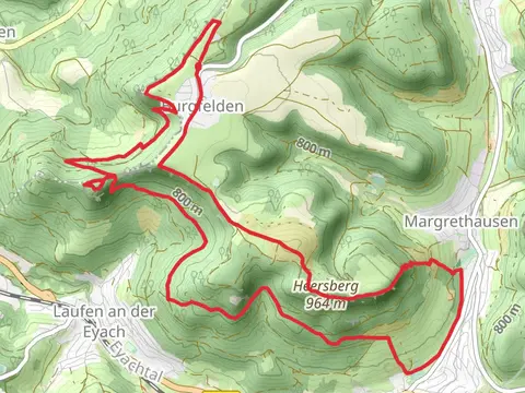 Burgfelden Loop via Heersberg and Schalksburg