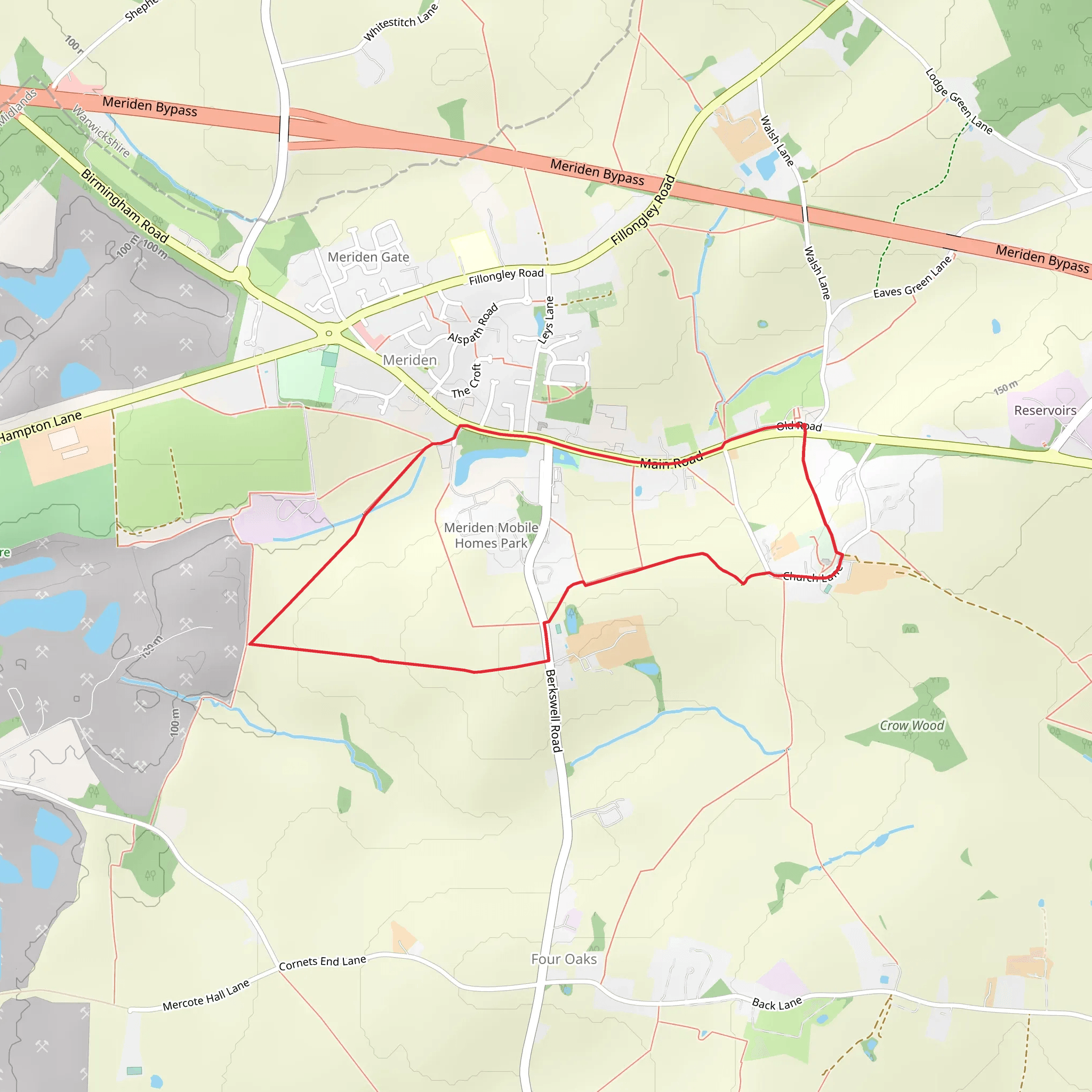Meriden Loop Walk mobile static map
