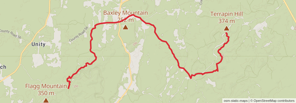 American Perimeter Trail - The South Primary stage 68 Map