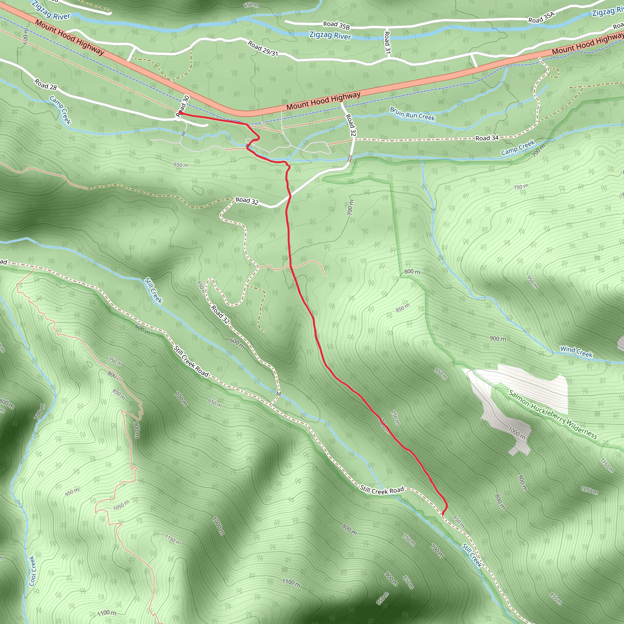 Still Creek Trail mobile static map