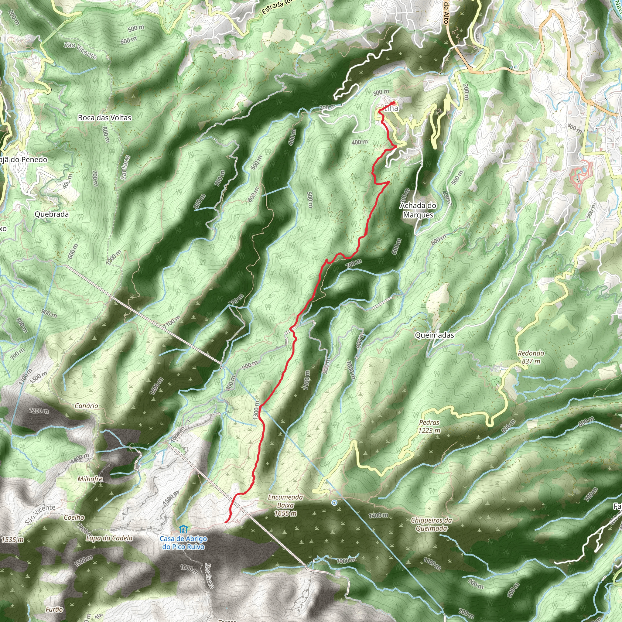 PR 1-1 Island Footpath mobile static map