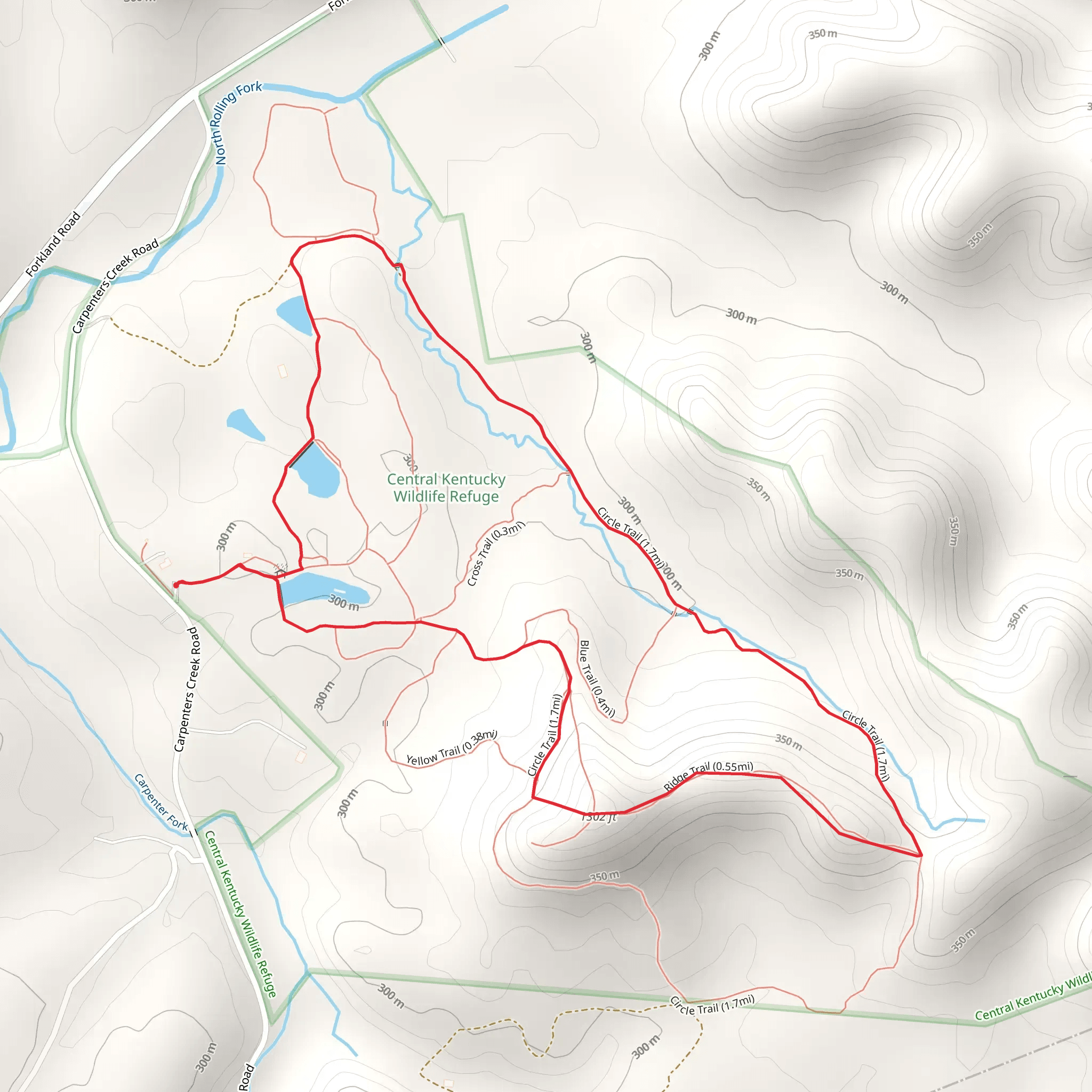 Carpenters Creek Road Loop - East mobile static map