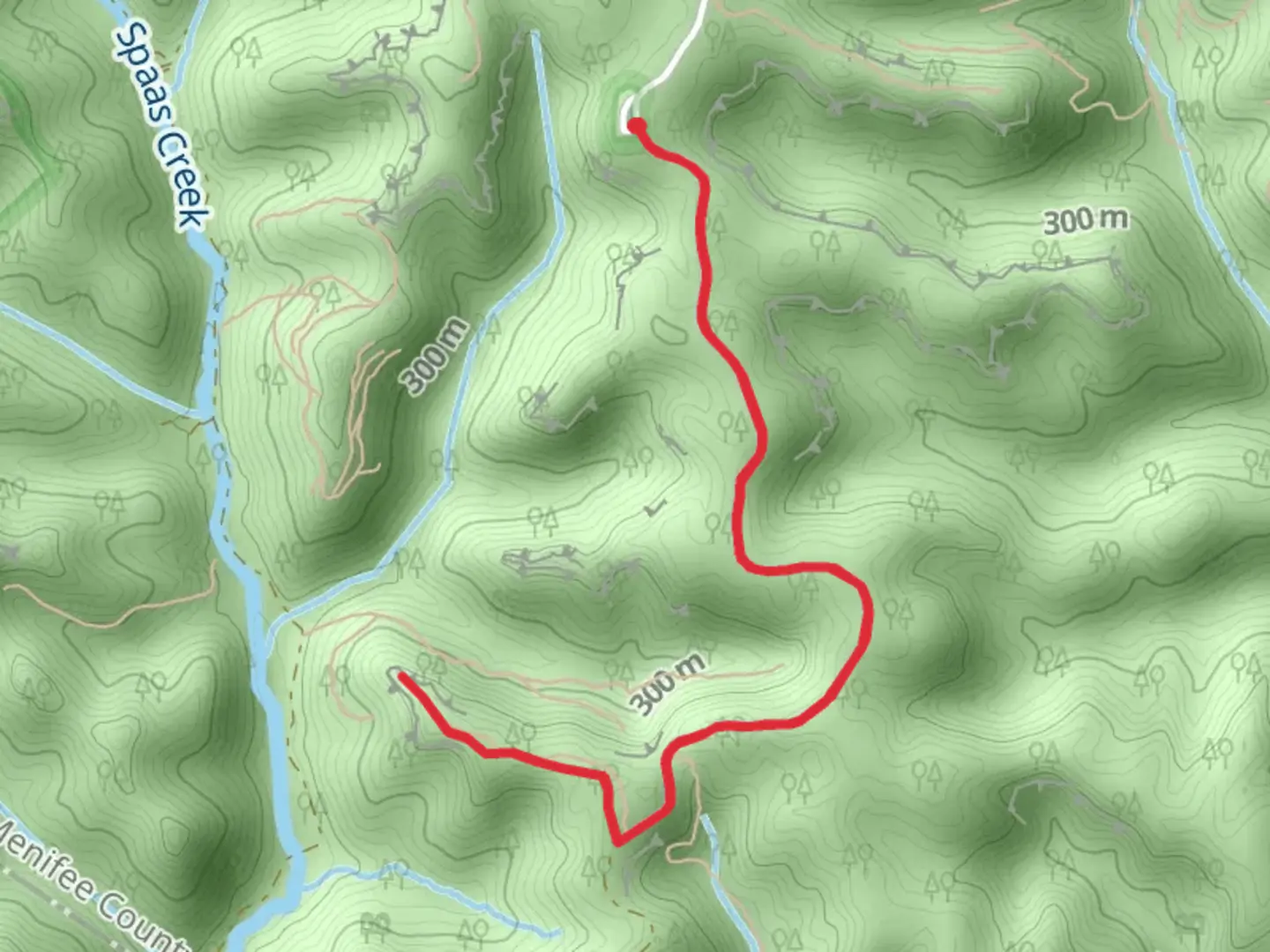 An image depicting the trail Hatton Cemetery and its surrounding area.