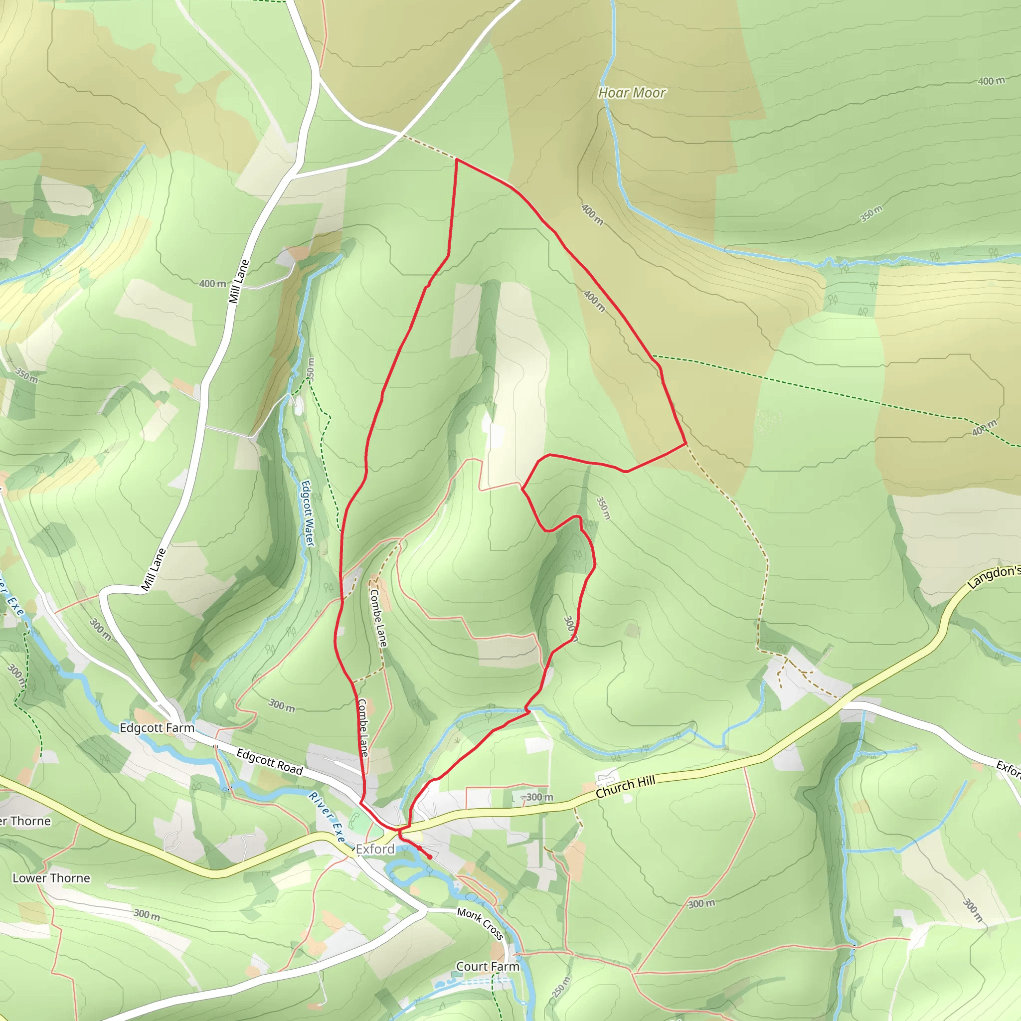 Exford Loop mobile static map
