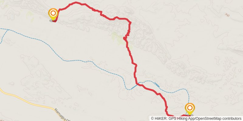 Larapinta Trail stage 11 Map